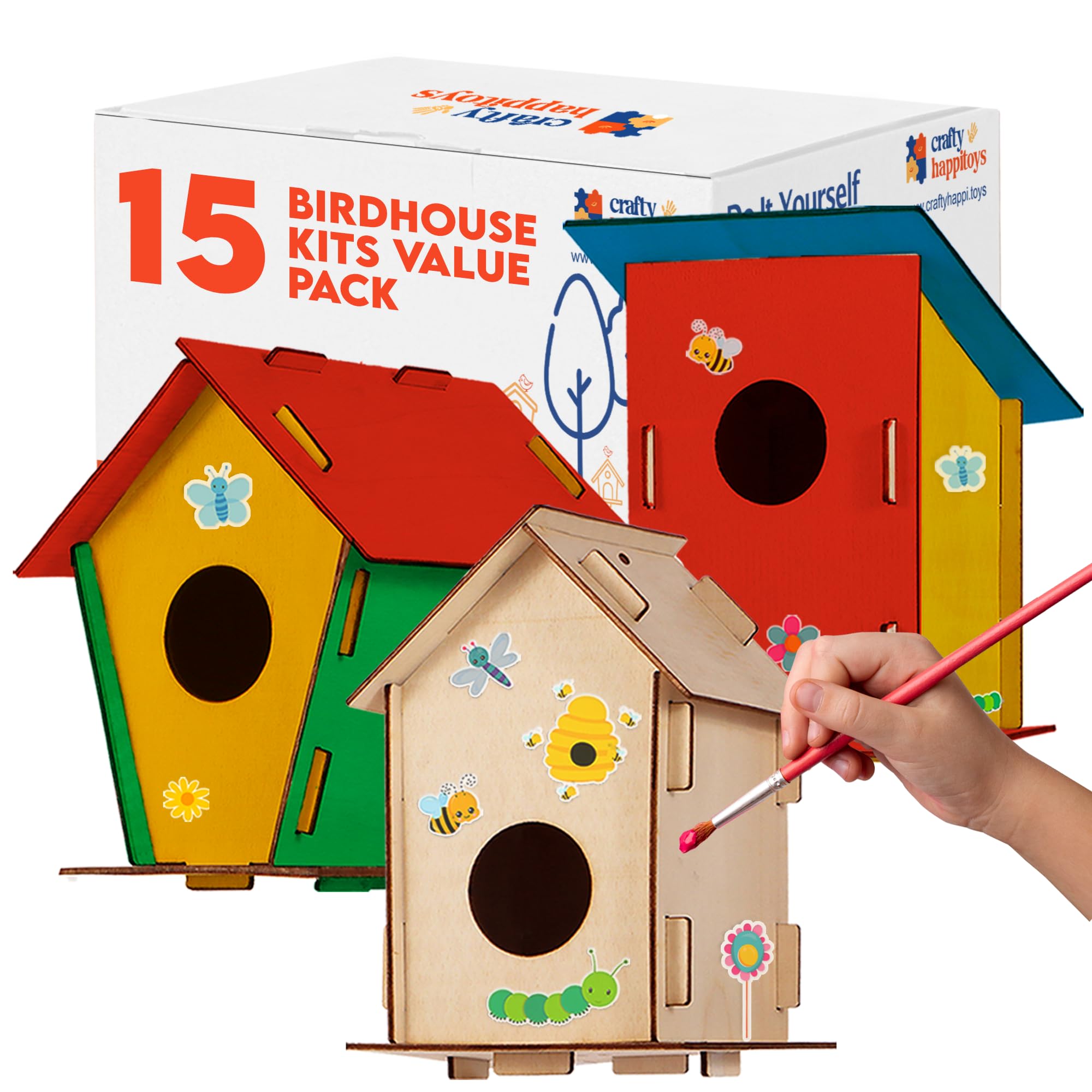ウッディ・クランボ /【spirit House 】【Peyote Bird】 Amazon.com: CRAFTY HAPPITOYS Birdhouse Kit - 15 Unfinished Wood